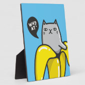 バナナの猫 フォトプラーク (側面)