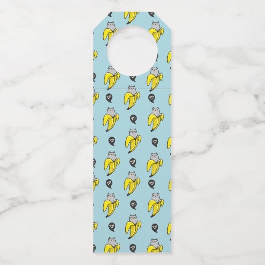 バナナの猫 ボトルネックタグ (正面)