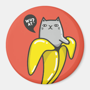 バナナの猫 マグネット
