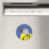 バナナの猫 マグネット (インサイチュ (食洗機))