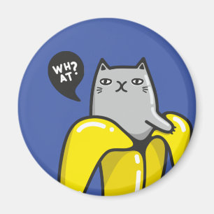バナナの猫 マグネット