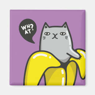 バナナの猫 マグネット