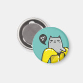 バナナの猫 マグネット (正面/裏面)