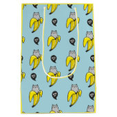 バナナの猫 ミディアムペーパーバッグ (裏面)