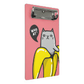バナナの猫 ミニクリップボード (アングル)