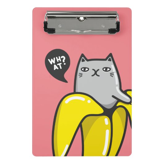 バナナの猫 ミニクリップボード (正面)