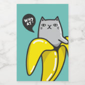 バナナの猫 ワインラベル (シングルラベル)