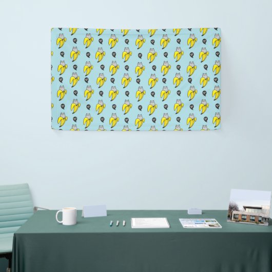 バナナの猫 横断幕 (トレードショー)