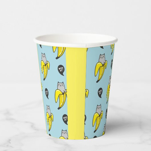 バナナの猫 紙コップ (右)