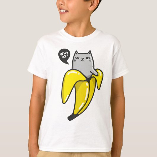 バナナの猫 Tシャツ (正面)