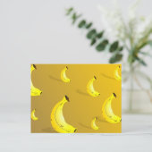 バナナの背景 ポストカード (スタンド正面)