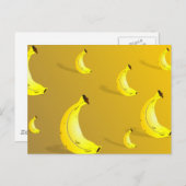 バナナの背景 ポストカード (正面/裏面)