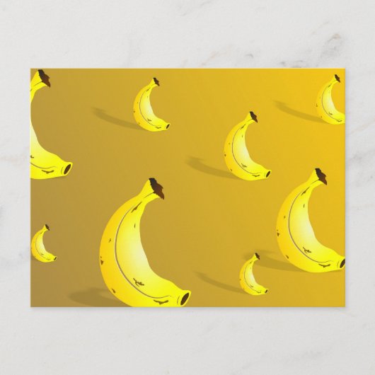 バナナの背景 ポストカード (正面)
