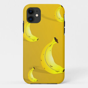バナナの背景 iPhone 11 ケース
