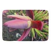 バナナの花のクローズアップ バスマット (正面)