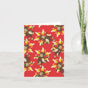 バナナの花猿Notecards カード