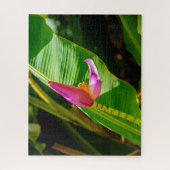 バナナの花、リマフーリガーデン、カウアイ島、ハワイ ジグソーパズル (縦)