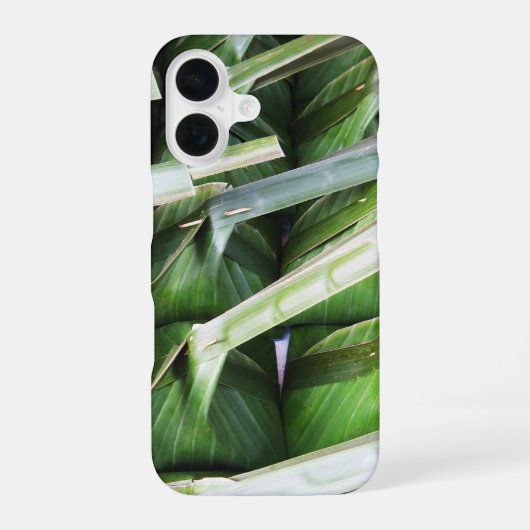バナナの葉の包み iPhone 16ケース (裏面)