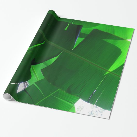 バナナの葉 ラッピングペーパー (アンロールド)