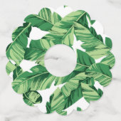 バナナの葉 ワイングラスタグ (正面)