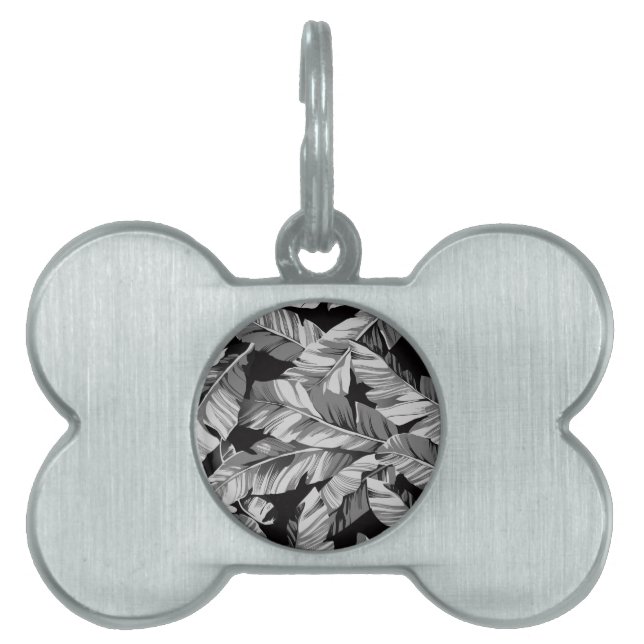 バナナの葉 3 ペットネームタグ (正面)