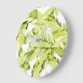 バナナの葉 4 ラージ壁時計 (傾斜)
