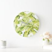 バナナの葉 4 ラージ壁時計 (ホーム)