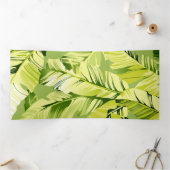 バナナの葉 5 三つ折りクリスマスカード (内部)