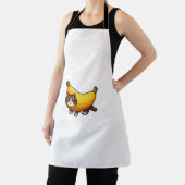 バナナの衣装を着た猫 エプロン (インサイチュ)