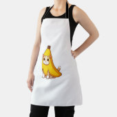 バナナの衣装を着た猫 エプロン (インサイチュ)
