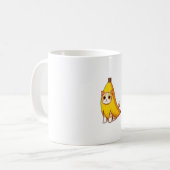 バナナの衣装を着た猫 コーヒーマグカップ (正面左)