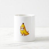 バナナの衣装を着た猫 コーヒーマグカップ (中央)