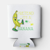 バナナの面白いハロウィーンの衣装を着て 缶クーラー (裏面)