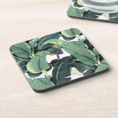 バナナはやしに熱帯堅いプラスチックコースターを去ります コースター (左側)