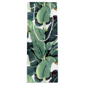 バナナはヤシの木に熱帯ワインのギフトバッグを去ります ワインギフトバッグ (正面)