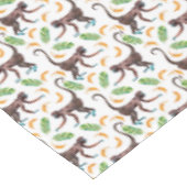 バナナをごまかしている甘い猿 テーブルクロス (アングル)