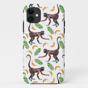 バナナをごまかしている甘い猿 iPhone 11 ケース