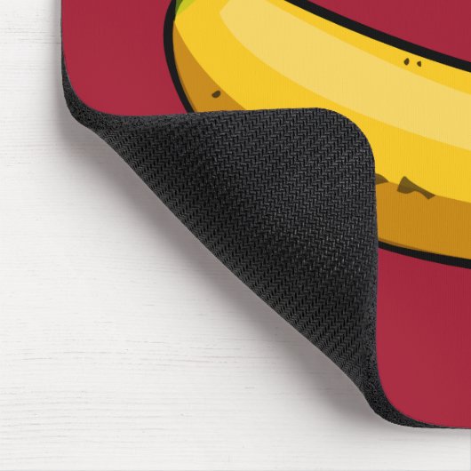 バナナをカスタマイズ マウスパッド (コーナー)