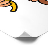 バナナを持つサル ポスター (角)