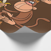 バナナを持つサル ラッピングペーパー