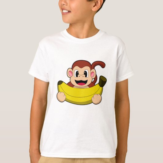 バナナを持つサル Tシャツ (正面)