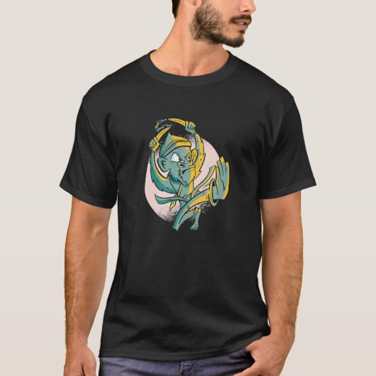 バナナを持つ空手の日本のお猿 Tシャツ (正面)