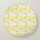 バナナを握っているかわいいかわいい猿 ラウンドクッション (裏面)