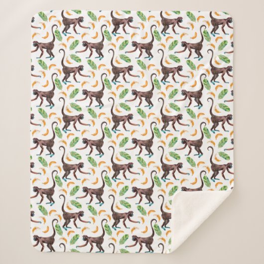 バナナを操るサル シェルパブランケット (正面)