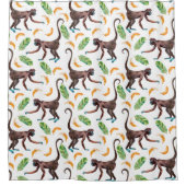 バナナを操るサル シャワーカーテン (正面)