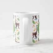 バナナを操るサル|モノグラム ジャンボコーヒーマグカップ (裏面)