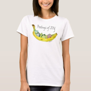 バナナを楽しむサルの群れ Tシャツ