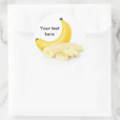 バナナを皮をむいて切る ラウンドシール (バッグ)