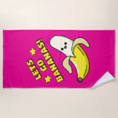 バナナを食べよう！ ビーチタオル (正面)