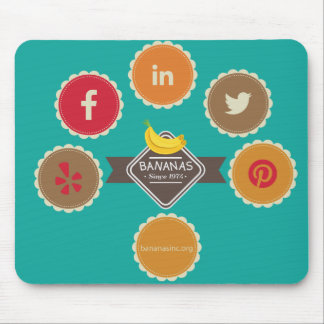 バナナアイコンマウスパッド マウスパッド